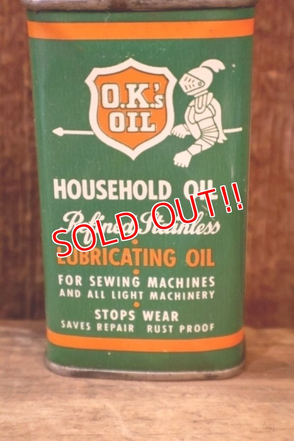 画像2: dp-260204-97 O.K.'s OIL HOUSEHOLD OIL 4 FL.OZ. CAN