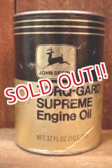 画像: dp260204-116 JOHN DEER TORQ-GARD SUPREME Engine Oil ONE U.S. QUART CAN