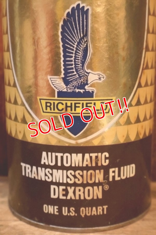 画像2: dp-260204-111 RICHFIELD AUTOMATIC TRANSMISSION FLUID DEXRON ONE U.S. QUART CAN