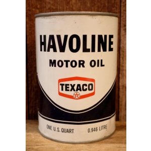 画像: dp-260204-106 TEXACO HAVOLINE MOTOR OIL ONE U.S. QUART CAN