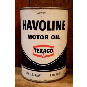 画像: dp-260204-107 TEXACO HAVOLINE MOTOR OIL ONE U.S. QUART CAN