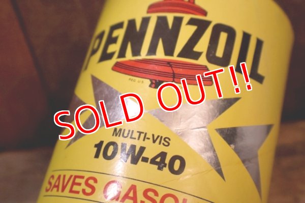 画像6: dp260204-113 PENNZOIL 10W-40 SAVES GASOLINE ONE U.S. QUART CAN