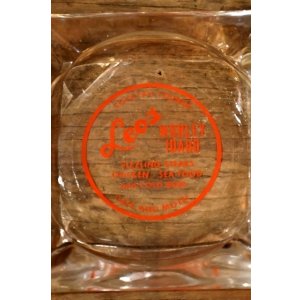 画像: dp-260204-60 Leo's CAFE AND MOTEL VINTAGE GLASS ASHTRAY