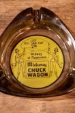画像1: dp-260204-60 Midway CHUCK WAGON VINTAGE GLASS ASHTRAY