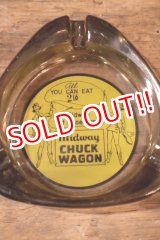 画像: dp-260204-60 Midway CHUCK WAGON VINTAGE GLASS ASHTRAY