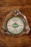 画像2: dp-260204-60 ACE DRUG CO. VINTAGE GLASS ASHTRAY