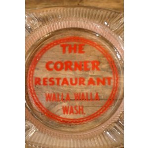 画像: dp-260204-60 THE CORNER RESTAURANT VINTAGE GLASS ASHTRAY