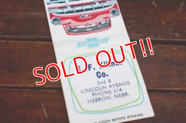 画像3: dp-260204-120 CHEVROLET 1950's Matchbook