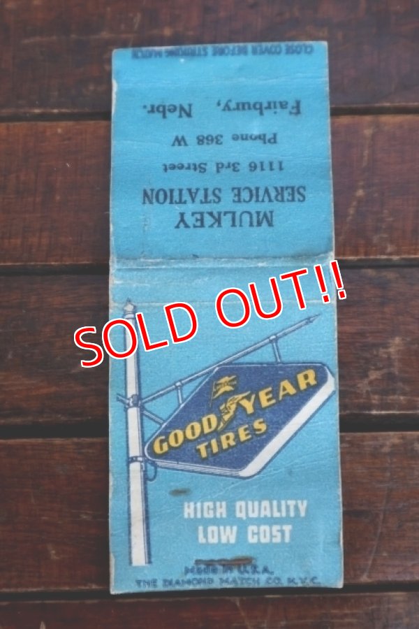 画像1: dp-260204-120 GOODYEAR TIRES 1940's-1950's Matchbook