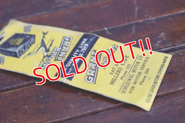 画像3: dp-260204-120 GRANT Batteries 1940's Matchbook