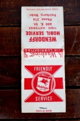 画像: dp-260204-120 Mobil Mobilgas 1940's-1950's Matchbook