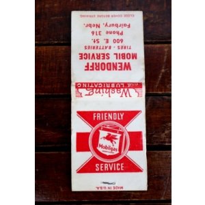 画像: dp-260204-120 Mobil Mobilgas 1940's-1950's Matchbook