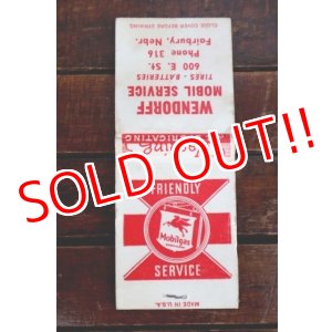 画像: dp-260204-120 Mobil Mobilgas 1940's-1950's Matchbook