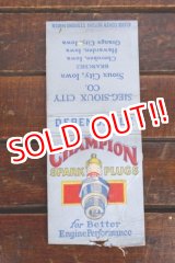 画像: dp-260204-120 CHAMPION SPARK PLUGS 1940's Matchbook