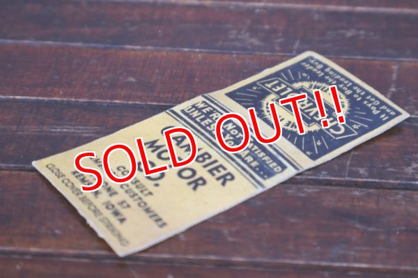 画像3: dp-260204-120 CHEVROLET 1940's-1950's Matchbook