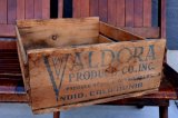 画像: dp-260226-03 VALDORA PRODUCE CO., INC. Vintage Wood Crate Box