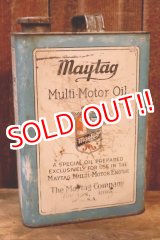 画像: dp-260204-91 Maytag 1950's Multi-Motor Oil ONE U.S. GALLON CAN
