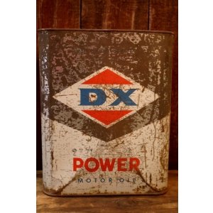 画像: dp-260204-62 D-X POWER MOTOR OIL 1960's-1970's TWO U.S. GALLONS CAN