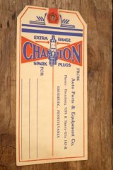 画像: dp-260303-12 CHAMPION SPARK PLUGS 1930's-1940's Paper Parts Tag
