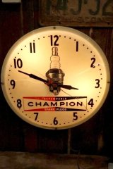 画像: dp-260303-04 CHAMPION SPARK PLUGS 1960's Lighted Wall Clock