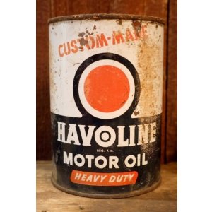 画像: dp-260226-01 THE TEXAS COMPANY(TEXACO) 1950's-1960's HAVOLINE ONE U.S. QUART CAN