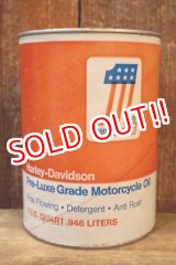 画像: dp-260303-10 HARLEY-DAVIDSON 1970's AMF Pre-Luxe Grade Motorcycle Oil ONE U.S. QURAT CAN