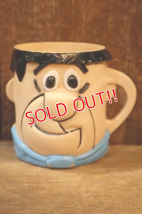 画像1: ct-250618-07 Fred Flintstone / 1960's Plastic Mug
