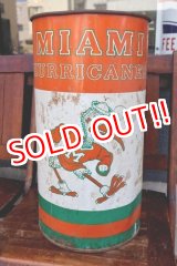 画像: dp-260204-31 University of Miami / Miami Hurricanes 〜1980's Trash Garbage Waste Can