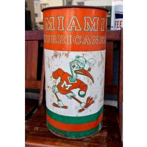 画像: dp-260204-31 University of Miami / Miami Hurricanes 〜1980's Trash Garbage Waste Can
