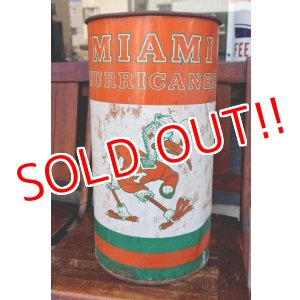 画像: dp-260204-31 University of Miami / Miami Hurricanes 〜1980's Trash Garbage Waste Can