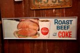画像: dp-260204-10 Coca-Cola "ROSAT BEEF & COKE" 1960's Poster