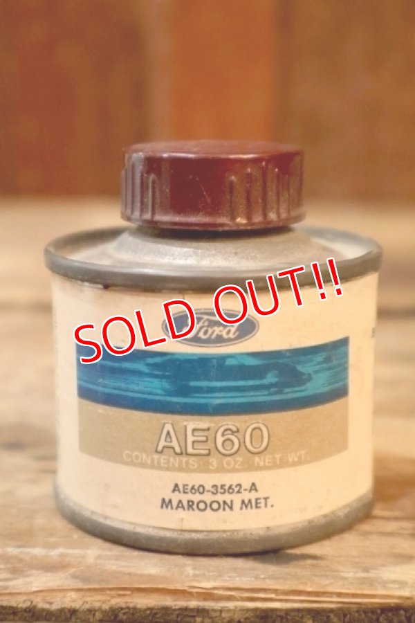 画像1: dp-260204-42 Ford 1960's AE60 COLOR PATCH ENAMEL 3 FL.OZ. CAN "MAROON MET."
