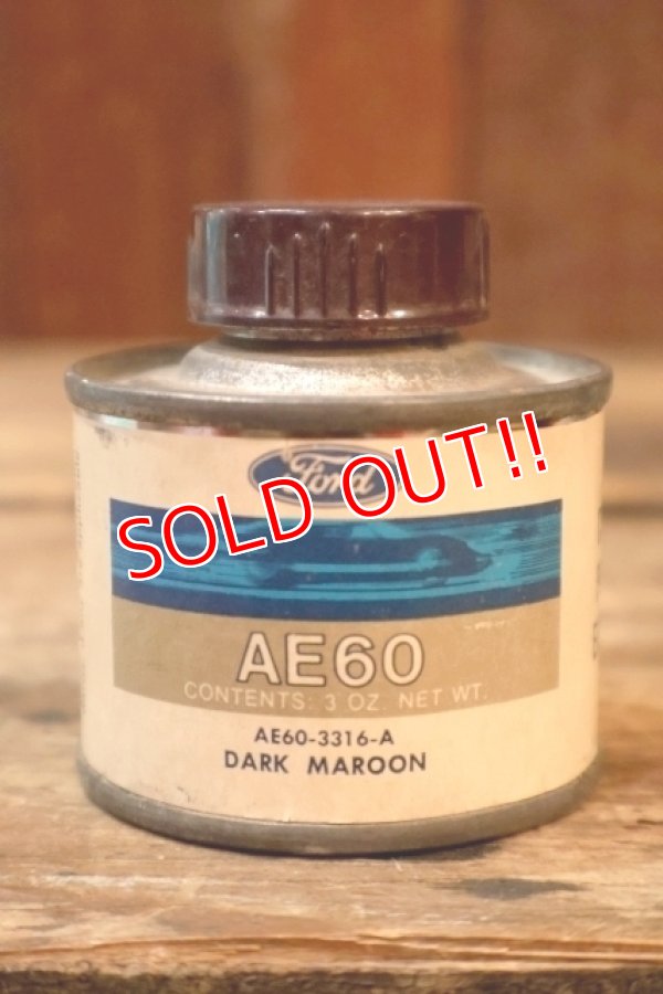画像1: dp-260204-42 Ford 1960's AE60 COLOR PATCH ENAMEL 3 FL.OZ. CAN "DARK MAROON"