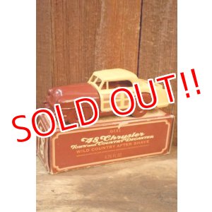 画像: dp-260303-02 AVON / 1970's '48 Chrysler WILD COUNTRY AFTER SHAVE GLASS BOTTLE