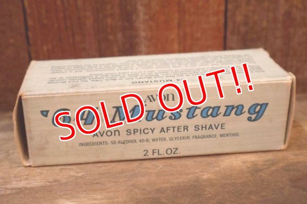 画像9: dp-260303-02 AVON / 1970's '64 Mustang  SPICY AFTER SHAVE GLASS BOTTLE