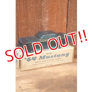 画像: dp-260303-02 AVON / 1970's '64 Mustang  SPICY AFTER SHAVE GLASS BOTTLE