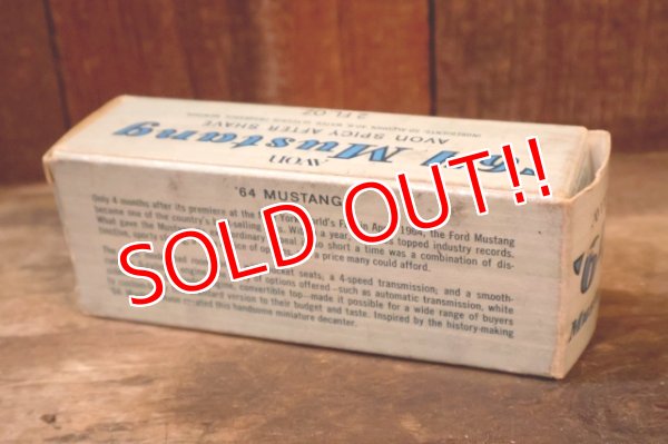 画像12: dp-260303-02 AVON / 1970's '64 Mustang  SPICY AFTER SHAVE GLASS BOTTLE