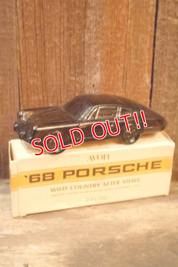 画像1: dp-260303-02 AVON / 1970's '68 PORCHE WILD COUNTRY AFTER SHAVE GLASS BOTTLE