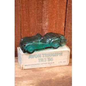 画像: dp-260303-02 AVON / 1970's TRIUMPH TR3 '56 WILD COUNTRY AFTER SHAVE GLASS BOTTLE
