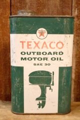 画像: dp-260204-99 TEXACO 1960's OUTBOARD MOTOR OIL ONE U.S. QUART CAN
