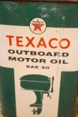 画像2: dp-251201-10 TEXACO 1950's OUTBOARD MOTOR OIL ONE U.S. QUART CAN