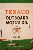 画像2: dp-251201-10 TEXACO 1950's OUTBOARD MOTOR OIL ONE U.S. QUART CAN