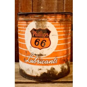 画像: dp-260204-64 Phillips 66 1950's-1960's 10 POUNDS Lubricants Can