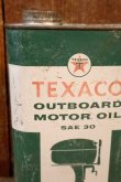 画像2: dp-260204-99 TEXACO 1960's OUTBOARD MOTOR OIL ONE U.S. QUART CAN