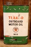 画像1: dp-251201-10 TEXACO 1950's OUTBOARD MOTOR OIL ONE U.S. QUART CAN