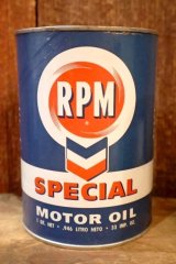 画像: dp-260204-104 RPM SPECIAL MOTOR OIL 1950's ONE U.S. QUART CAN
