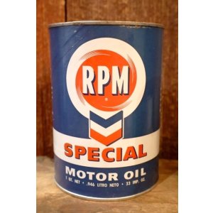 画像: dp-260204-104 RPM SPECIAL MOTOR OIL 1950's ONE U.S. QUART CAN
