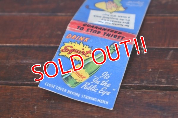 画像2: dp-260204-120 Squirt 1940's-1950's Matchbook