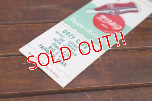 画像3: dp-260204-120 Coca-Cola 1940's-1950's Matchbook