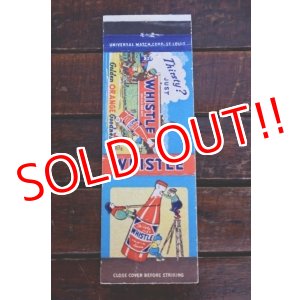 画像: dp-260204-120 WHISTLE 1940's Matchbook